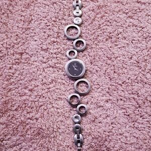 Fossil Watch, Silver, Circle Band